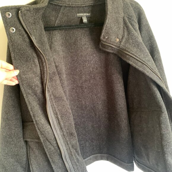 BANANA REPUBLIC FACTORY BRUSHED SHORT JACKET - SIZE L PETITE - Picture 4 of 11